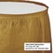 6/Case Bulk Glittering Gold Plastic Tableskirt 29 inch x 14 ft